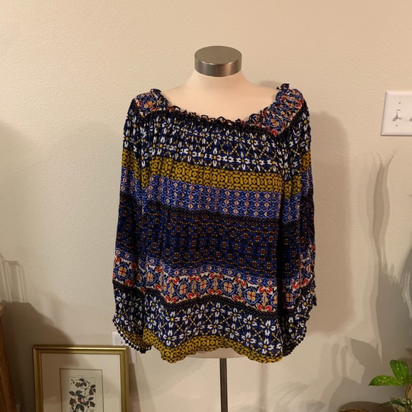 JohnPaulRichard Tops - Blue off the shoulder top JohnPaulRichard Tops - Blue off the shoulder top